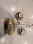 Foster Tweeter Nos New Old Stock Square Plate Dome Drivers. Fixed Price $30.00.