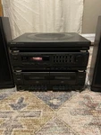 Vtg Sharp SG-R55 (gy) Stereo Music System W/ Speakers Fully Tested. Fixed Price $129.99.