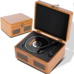 Retrobeat Time Vintage Portable Music Box Cd With Speakers, Bluetooth Brown. Fixed Price $59.69.