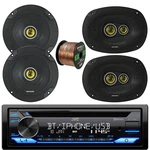 Jvc Single Din Bluetooth Receiver, 2X 6X9" 450W Speakers, 6.5" 2-WAY. Fixed Price $342.99.