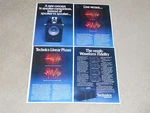 Technics SB-7000A, SB-6000A, SB-5000A Speaker Ad, 1977, 4 Pages, Articles, Rare!. Fixed Price $9.99.
