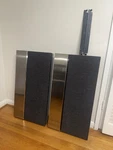 Bang & Olufsen Beovox 5000 Standing Speakers 2.0 Channel Black Silver Wired. Fixed Price $650.00.