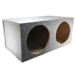 12" Sealed Carpeted Dual Subwoofer Box Made W/ Heavy-duty Mdf Audiopipe. Fixed Price $149.99.
