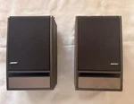 Bose 141 Bookshelf Speakers Pair Black Gray Full Range Stereo Untested. Fixed Price $36.90.