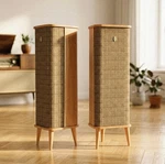 Pair Of Mcm Grundig Raumklang Box Iv Speakers. Fixed Price $1200.00.