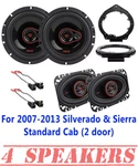 For 2007-13 Silverado/sierra 2-DOOR Single/standard Cab Door/pillar Speaker Kit. Fixed Price $161.99.
