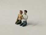 Arttista #1291 - Young Couple Driving Scale Figure Model Trains New. Fixed Price $19.25.