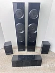 Panasonic 5-PIECE Speaker Set Used Good Condition Minor Scratches. Fixed Price $35.00.