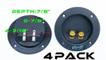 4 Pack Speaker Box Terminal Round Twist Cup Connector Subwoofer Enclosure Wire. Fixed Price $12.95.