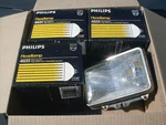 Nos Philips Head Lights 4651 On Them 3 New Used Vintage. Fixed Price $49.99.