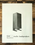 Imf Electronics Studio Als 40 Iia Tls 50 Speaker 3 Pg Brochure *original*. Fixed Price $19.97.