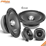 2X Prv 6.5" Midrange Speakers + Tweeters 740W Package 6MR250B-4 & TW350TI-4 Slim. Fixed Price $107.73.