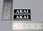 Akai Speaker Badge Logo Emblem Custom Made Premium Silver Pair With Adhesive. Fixed Price $9.95.