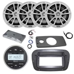 Jbl Marine Radio, Spa Bezel,adapter, Ant, Amp W/kit, 4X 6.5" 225W White Speaker. Fixed Price $659.85.