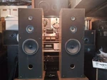 Tested & Working Vintage Fisher ST-9415 3-WAY 8" Woofer Floor Speakers 100W 8OHM. Fixed Price $224.99.