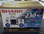 Sharp CD-MPX850 Cassette Stereo Speaker System New In Box Nib Rare. Fixed Price $329.99.