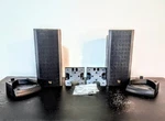 Infinity Minuette Speakers, Satellite, Pair, L-mps W/bases, Wall Mounts, Tested. Fixed Price $24.38.
