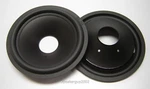 Pair 3" Poly Cones / Rubber Surrounds - Speaker Parts BC76A. Fixed Price $12.95.