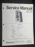 Technics SB-A30 Service Manual Speaker System Original. Fixed Price $12.99.