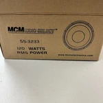 Mcm Audio Select #55-3233 Woofer 120 Watts Max Nib Hard To Find!. Fixed Price $54.13.