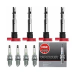 Mck Ignition Coil Packs UF529 06E905115A & Ngk Spark Plugs 4644 Replacement F.... Fixed Price $142.21.