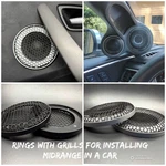 Scan Speak 15WU/8741T00 , Aluminum Rings With Grills For Woofers. Fixed Price $75.00.