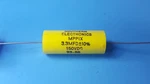 Axial Audio Capacitor, 93-38, Southern Electronics, Mppix, 3.3MFD, +-10%, 150VDC. Fixed Price $14.00.