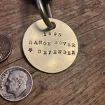 1995 Range Rover Defender Solid Brass Key Fob. Fixed Price $19.95.
