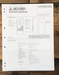 Kenwood JL-801 JL-881 Speaker Service Manual *original*. Fixed Price $14.97.