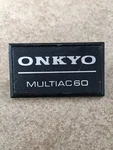 Onkyo Multiac 60 Speaker Badge Used .japan Vintage.. Fixed Price $9.00.