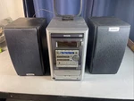 Vtg Aiwa XR-M150 Micro Compact Stereo System Cd Cassette Am/fm W/ Speakers & Box. Fixed Price $84.95.