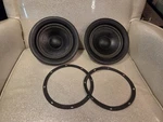 Pair Philips Woofer Speakers 00 70604/W15DC Ohm FB821. Fixed Price $95.00.