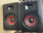 Two M-audio BX5 D3 Active Studio Monitor Speaker 100W Wired Amplified Black. Fixed Price $149.99.