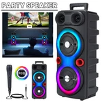 6000W Portable Bluetooth Speaker Sub Woofer Heavy Bass Sound Party System W/mic. Fixed Price $31.99.
