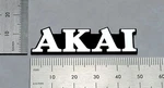 Akai Equipment And Speaker Badge Logo Large Size - Premium Silver With Adhesive. Fixed Price $10.00.