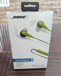 New Bose Soundsport In-ear Headphones Wired Apple Controls W/ Mic Energy Green. Fixed Price $315.00.