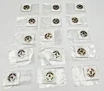(15) Panasonic 39127A Micro Speakers 8 Ohms 961Y 1.5" Across New. Fixed Price $51.80.