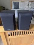 Sony SS-B1000 Bookshelf Speaker System Pair 2-WAY Bass Reflex 120 Watts Max. Fixed Price $58.25.
