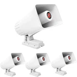 5CORE Pa 4PCS 6" 50W Bull Horn Loud Audio 8OHM Outdoor Speakers System. Fixed Price $37.99.