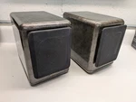 Vintage Mini Jvc SP-UX5000 Faux Marble Micro Bookshelf Speakers Pair Office Den. Fixed Price $39.50.