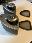 Mirage Satellite Omnipolar Speakers W/ Brackets. Fixed Price $125.00.