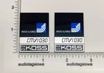 Koss Cm 1030 Speaker Badge Logo Emblem Pair. Fixed Price $10.00.
