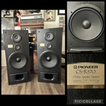 Pioneer Set CS-R570 3-WAY Floor Speaker System Black Vinyl Grain Nice See Video. Fixed Price $341.07.