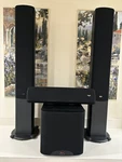 Klipsch Reference Series Speaker System RVX54 Left-right RVX42 Center, R10SW Sub. Fixed Price $825.00.