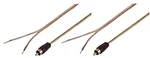 Iecables Set Of 2-18 Awg Speaker Wire With Rca Male Black Adapter 1'. Fixed Price $22.71.