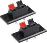 Uxcell 2PCS Way Jack Socket Spring Push Release Connector Speaker 2, Black. Fixed Price $10.99.