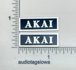 Akai Speaker Badge Custom Made Aluminum Pair. Fixed Price $9.95.