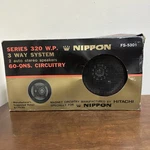 Vtg Nippon Hitachi Way Auto Stereo Speakers Model FS-5301 Made Taiwan New Nos. Fixed Price $58.21.