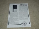 Mcintosh XR230 Speaker Pg Technical Paper, Original. Fixed Price $9.99.