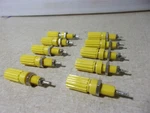 New Ef Johnson 111-0107-001 Yellow Binding Posts Lot Of *free Shipping*. Fixed Price $14.99.